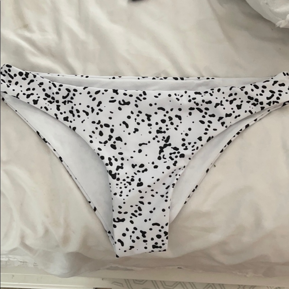 Dalmatian print bikini bottoms